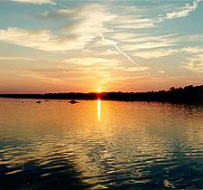 Sunset over Lake Houston